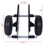 600lb Panel Dolly 10in. Pneumatic Wheels Black