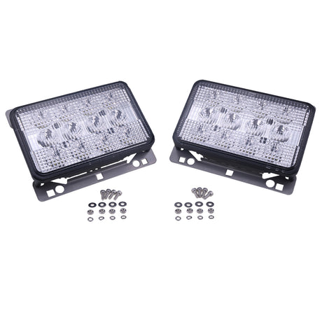 2 pièces 6 "x 4" LED phares avant capot lumière AL152328 convient pour John Deere 5225 5325 5425 5525 5625