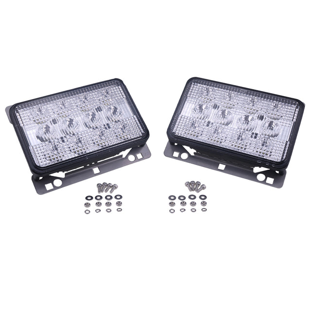 2 Stück 6"x4" LED-Scheinwerfer Fronthaubenlicht AL152328 Passend für John Deere 5225 5325 5425 5525 5625