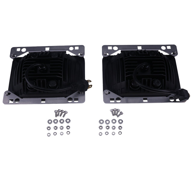 2 faros delanteros LED de 6 x 4 pulgadas AL152328 para John Deere 5225 5325 5425 5525 5625