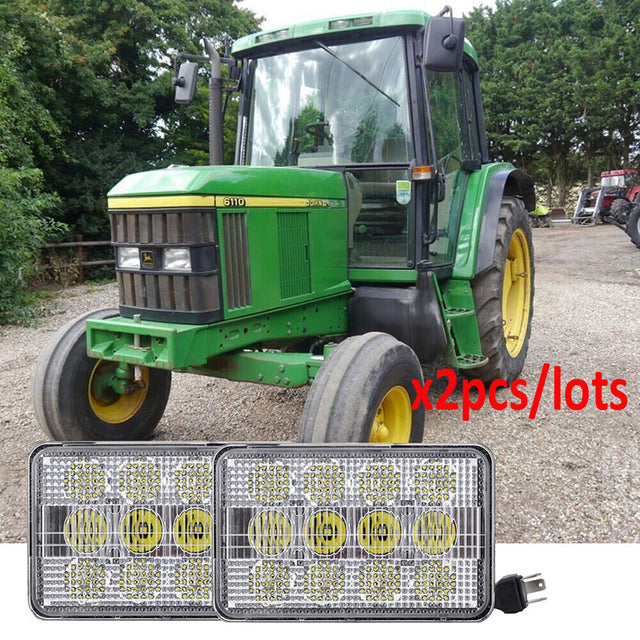 2 PCS LED Floodlight Spotlight AL75338 Fits for John Deere Tractor 5105 6110 6110L