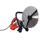 Electric 14" Cut Off Saw Wet/Dry Concrete Guide Roller na may Water Line Attachment 3000w na may Blade