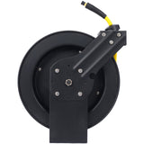 Air Hose Reel Retractable 3/8" Inch x 50' Foot SBR Rubber Max 300PSI Heavy Duty Industrial Steel Single Arm Construction