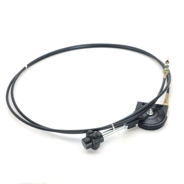 3M, 118" Excavator Manual Throttle Cable Motor Control Throttle Hand Control Kit Heavy Equipment Throttle Grips Cable