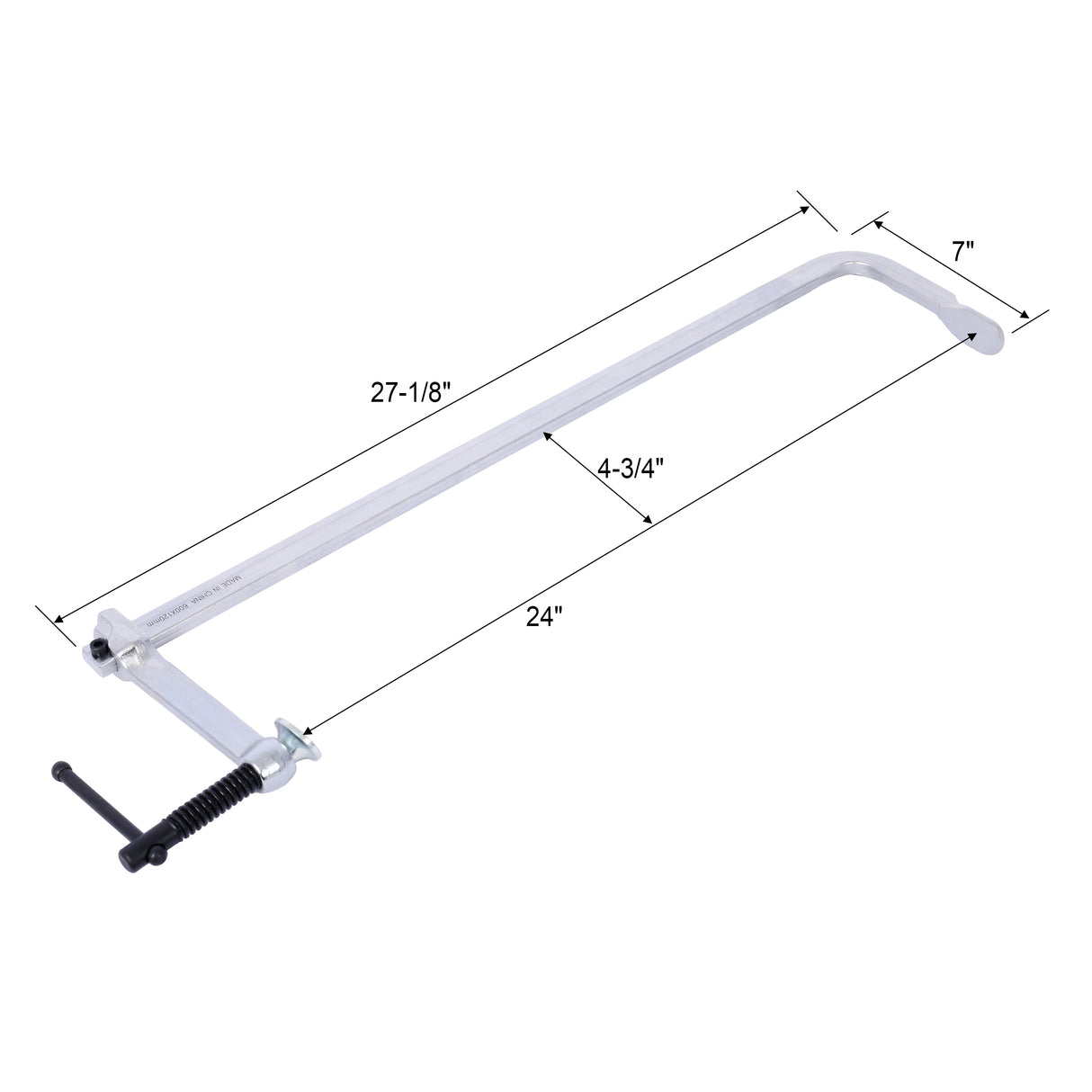 Wooden Workbench for Garage Workshop and Home with Bar Clamps Set 24 inch x 4-3/4 inch Throat Pack of 2