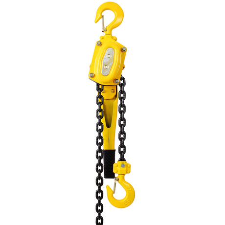 Lever Chain Hoist 1 1/2 Ton 3300LBS Capacity 5 FT Sumama sa Heavy Duty Hooks Ratchet Lever Block Lift Puller