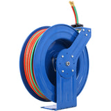 Welding Hose Reel Retractable 1/4 Inch x 100 Foot Twin Oxygen Acetylene Rubber STD Max 200PSI Heavy Duty Industrial Single Arm Construction