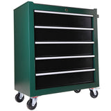 5-Drawers Rolling Tool Chest Cabinet on Wheels with Keyed Locking System and Drawer Liners with Link Buckle Combined to Large Cabinet Set for Warehouse Garage