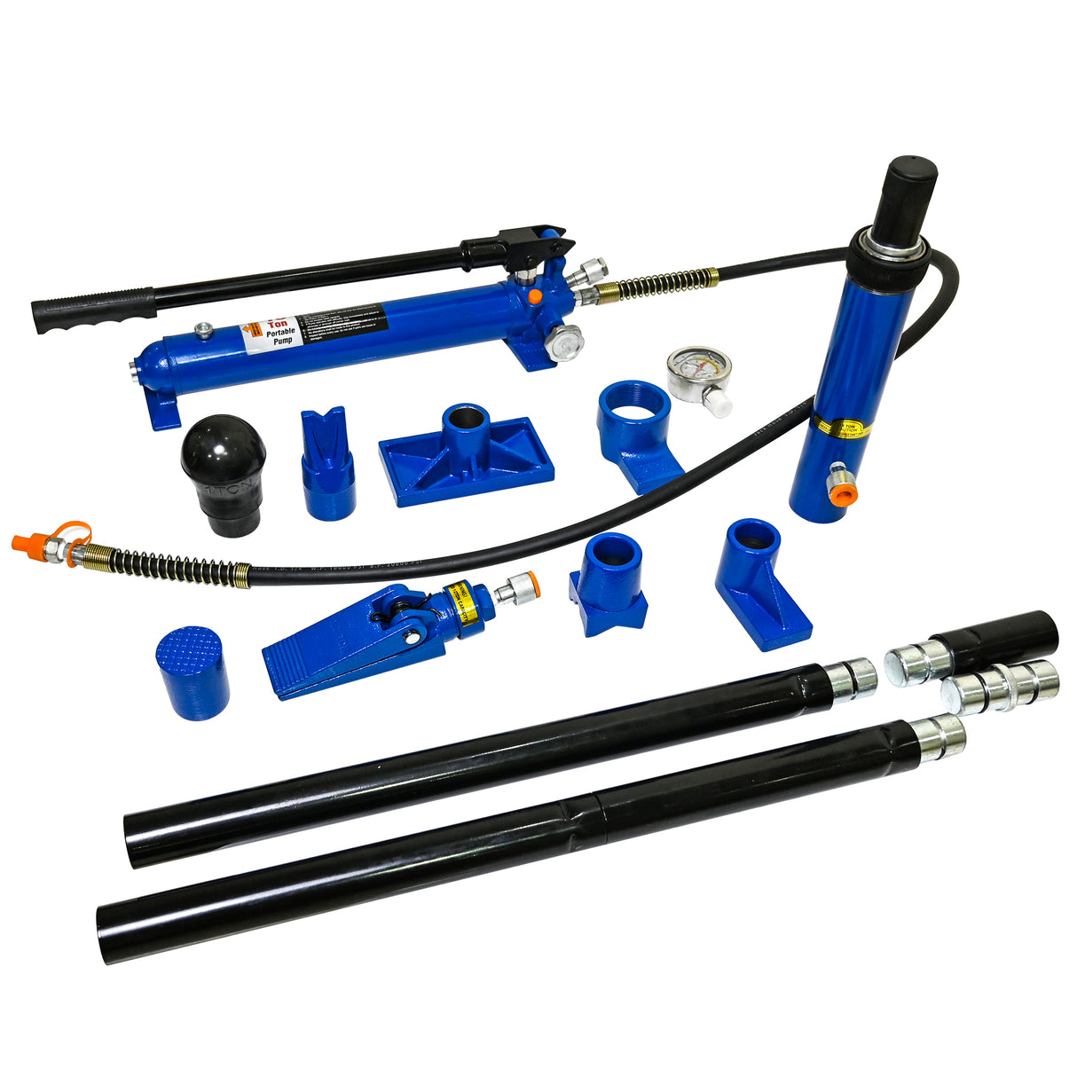 10 Tons ng Portable Hydraulic Equipment Components--Black+Blue