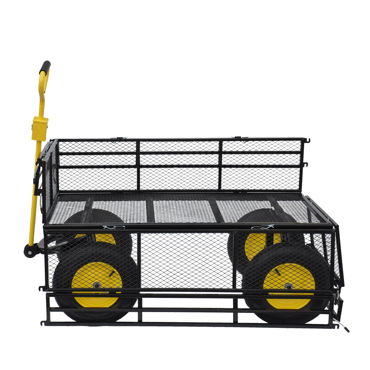 Big Wagon Cart Garden Trucks Transport Firewood Yellow Black