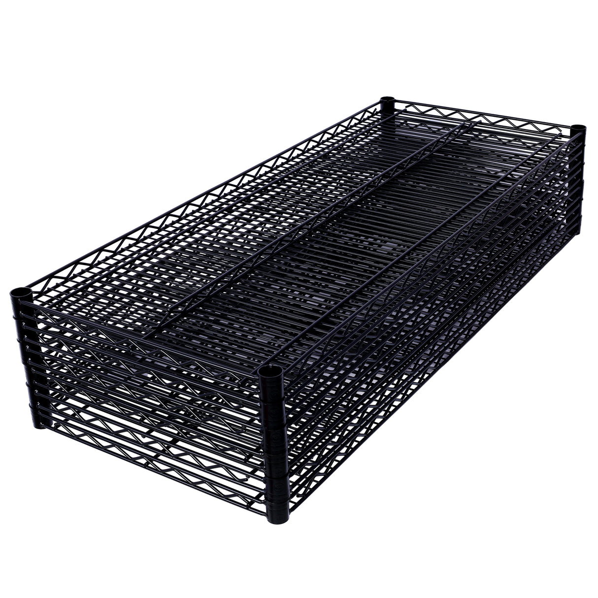 6 Tier 6000lbs Capacity NSF Metal Shelf Wire Shelving Unit Heavy Duty Adjustable Storage Rack with Wheels & Shelf Liners for Commercial Grade Utility Steel Storage Rack Black 84"H x 48"L x 20"D