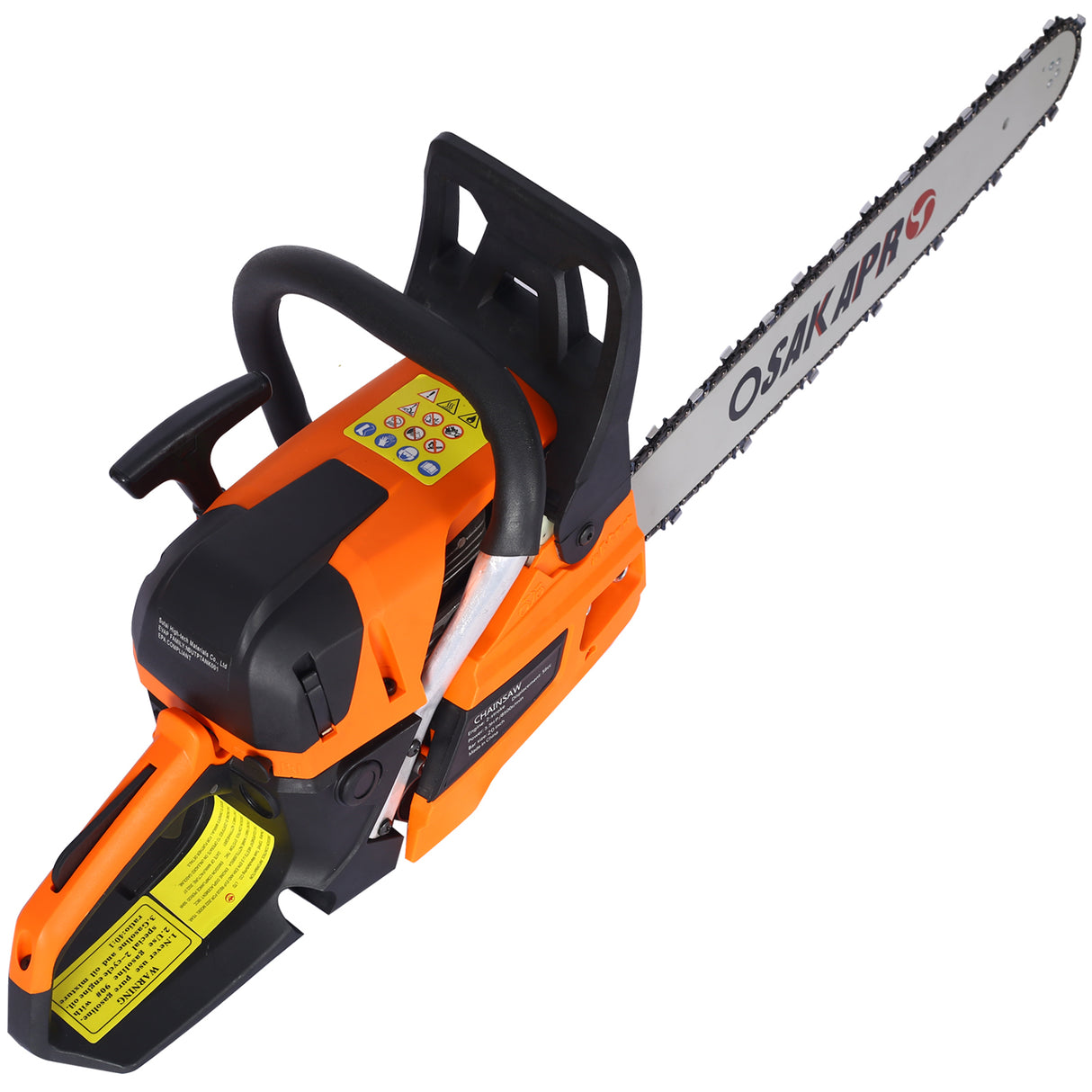 20inch 58cc Gasoline Chain Saw for Trees Wood Cutting 2-Cycle EPA Compliant Orange