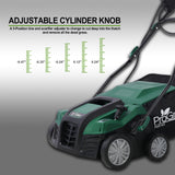 Garden Scarifier 2-in-1 16INCH Dethatcher Scarifier 15 Amp Electric Lawn Dethatcher Removable Collection Bag Extra Large 58QT