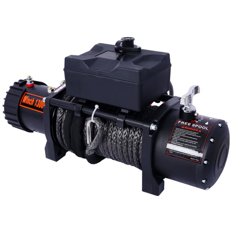 Winch-13000 lb. Load Capacity Electric Winch -12V DC Power for Towing Truck Off Road with Wireless Remote