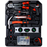 969pcs Home Repair Tool Set Kit Toolbox Storage Case with 4 Drawers Household Tool Kit with Rolling Tool Box