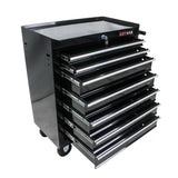 7 Drawers Multifunctional Tool Cart with Wheels Black