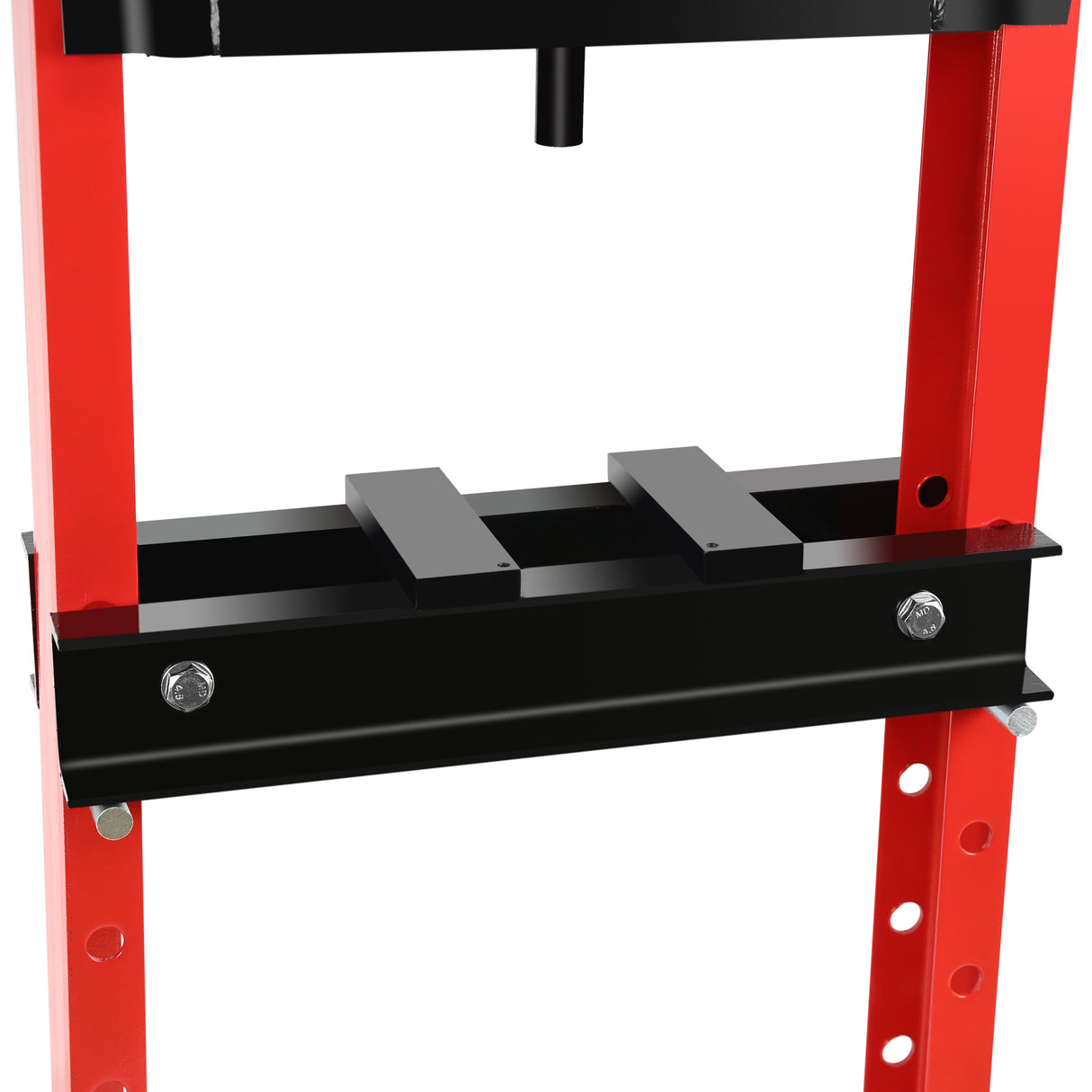 20 Ton Hydraulic Shop Floor Press Steel H-Frame Adjustable Working Table Stand Jack for Gears and Bearings Red