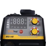 Soudeuse MIG 140A 110V, Machine à souder sans gaz multiprocédés 4 en 1, Flux MIG/fil solide/Lift TIG/Stick ARC