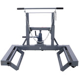 1,500 Lb. Capacity Adjustable Height Dual Wheel Dolly for Large Trucks--Grey