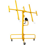 Drywall Lift Panel 16' Panel Hoist Jack Lifter Rolling Caster Wheel Sheetrock Construction Tools 150-lb. Capacity 4ft. x 16ft. Max. Sheet Size--Yellow