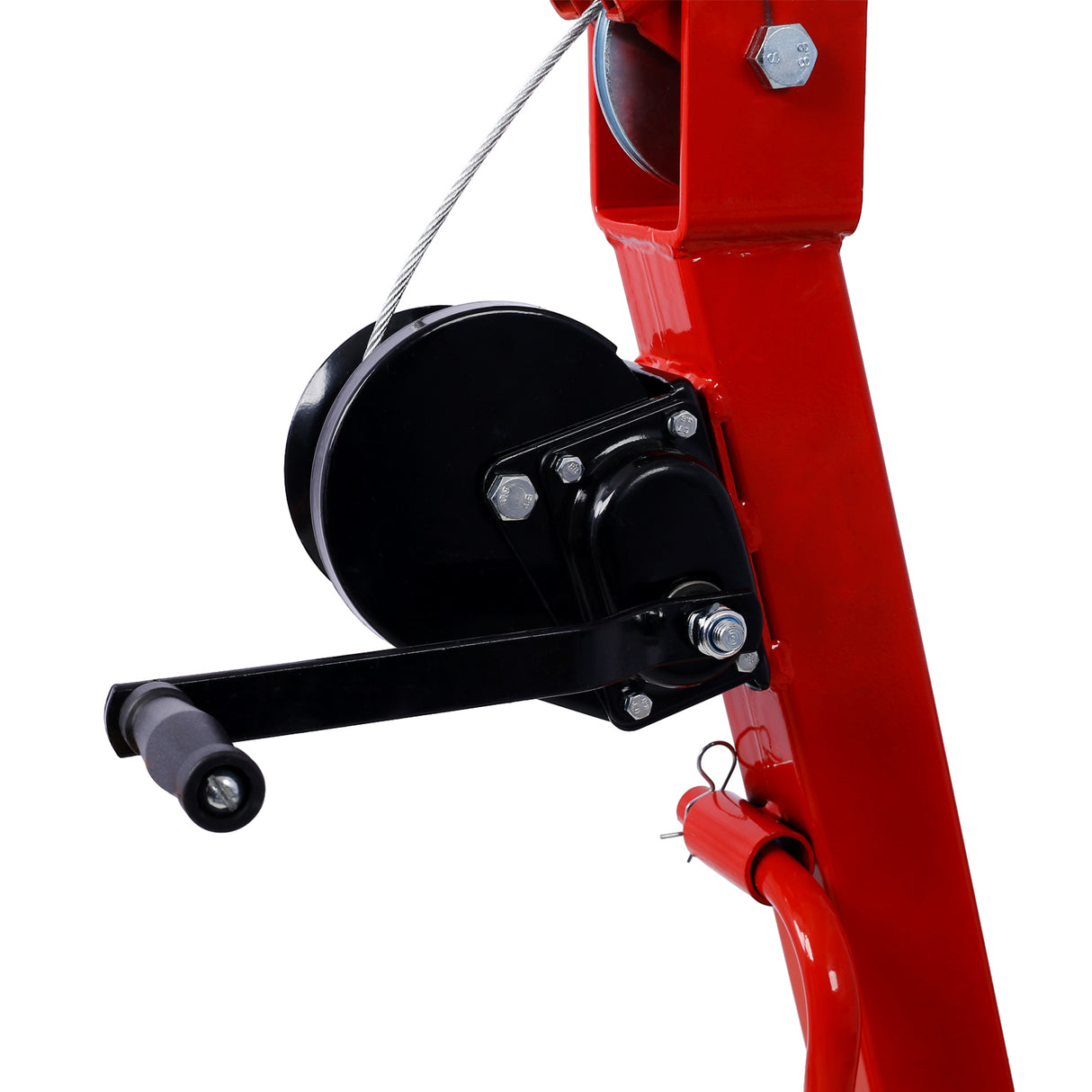 Hydraulic Pickup Truck Crane na may Hand Winch Bed Hoist Jib 2000-Lb. Kapasidad na Pula