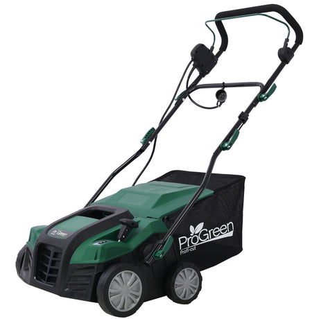 Garden Scarifier 2-in-1 16INCH Dethatcher Scarifier 15 Amp Electric Lawn Dethatcher Naaalis na Collection Bag na Napakalaki 58QT