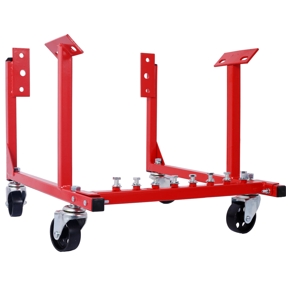 Engine Cradle with Wheels Chevy Small Block at Big Block Powder Coat 3in Heavy Duty Steel Construction 1000 LBS Capacity Storage Hardware Kasamang Madaling Pag-assemble