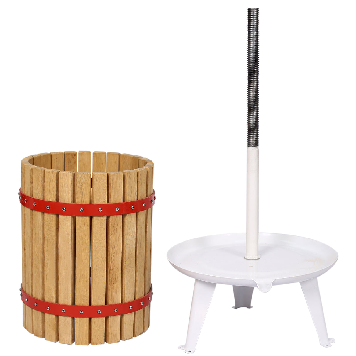 Fruit Wine Press and Crusher and Filter Bag 100% Nature Apple Grape Berries Crusher Manual Juice Maker for Kitchen