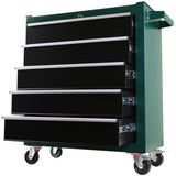 5-Drawers Rolling Tool Chest Cabinet on Wheels with Keyed Locking System and Drawer Liners with Link Buckle Combined to Large Cabinet Set for Warehouse Garage