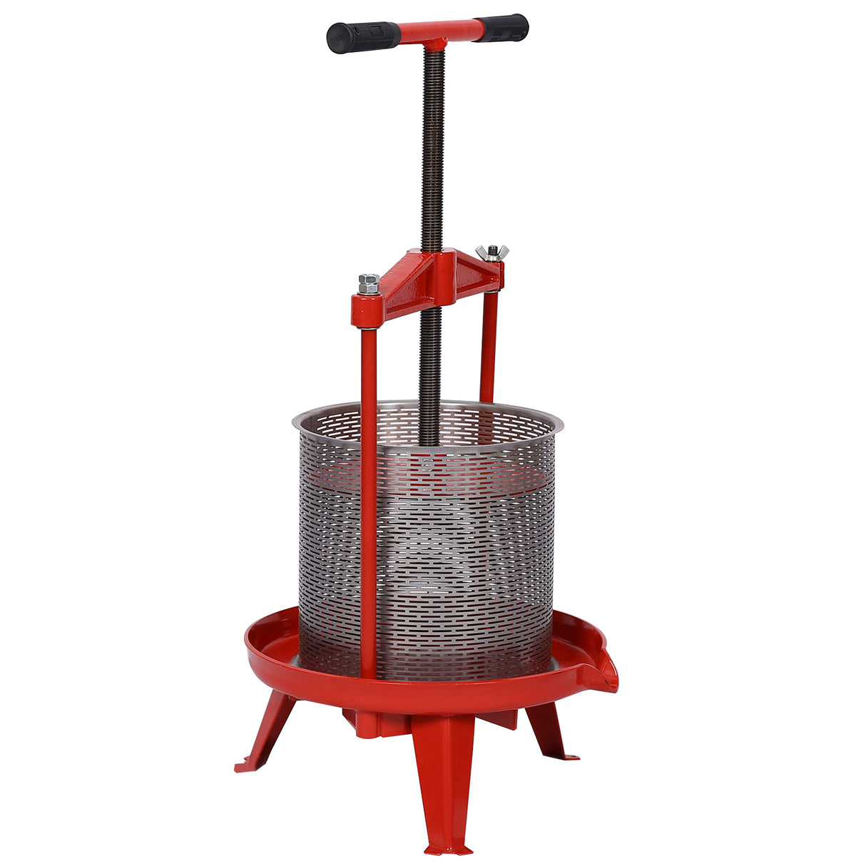 Fruit Wine Press and Crusher 100% Nature Apple Grape Berries Crusher Manual Juice Maker for Kitchen