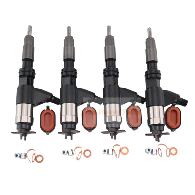 4 PCS Common Rail Injector for Denso 095000-6310 Fits for John Deere RE546784 RE531209 RE530362