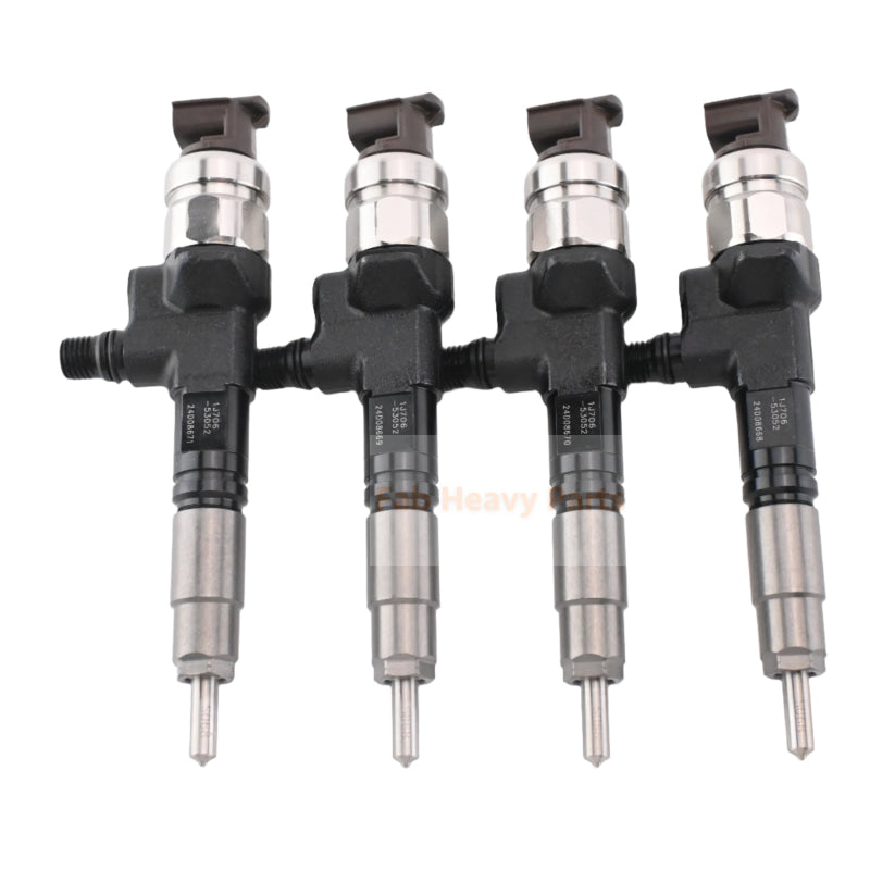 4 PCS Fuel Injector 295050-1340 1J706-53073 1J706-53050 Fits for Kubota KX057-4 U55-4CA U55-4 R530 R530CA