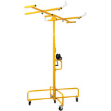 Drywall Lift Panel 16' Panel Hoist Jack Lifter Rolling Caster Wheel Sheetrock Construction Tools 150-lb. Capacity 4ft. x 16ft. Max. Sheet Size--Yellow