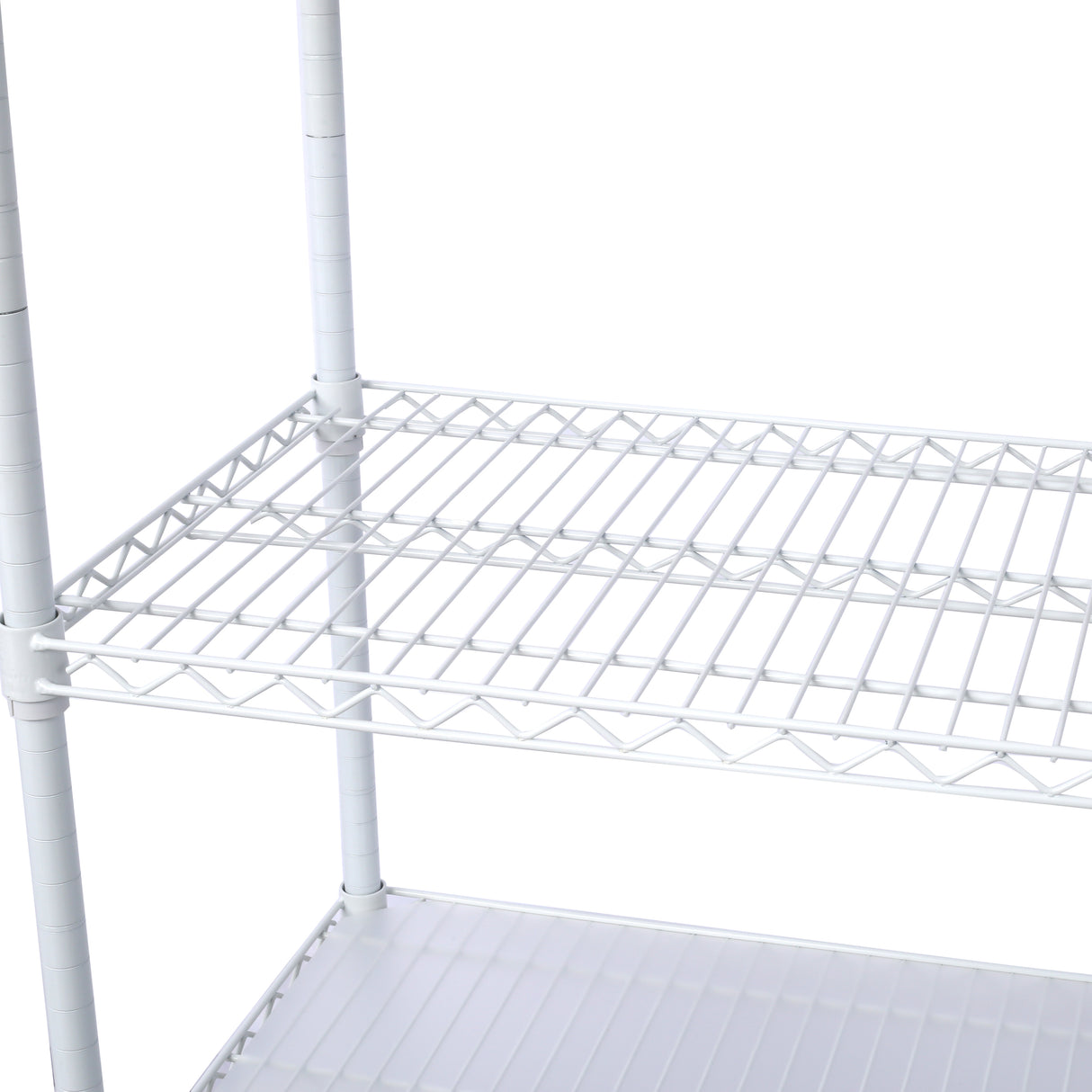 6 Tier 6000lbs Capacity NSF Metal Shelf Wire Shelving Unit Heavy Duty Adjustable Storage Rack na may Mga Gulong at Shelf Liner para sa Commercial Grade Utility Steel White 82"H x 48"L x 18"D