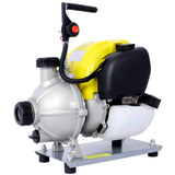 38CC 4 Stroke Gasoline Water Pump 1.5Inch Portable Gas Powered Transfer Pump Commercial Engine for Flood Landscaping or Gardening Irrigation 8500r/min 10FT x 1"Suction 1.5"  Lay Flat Hose