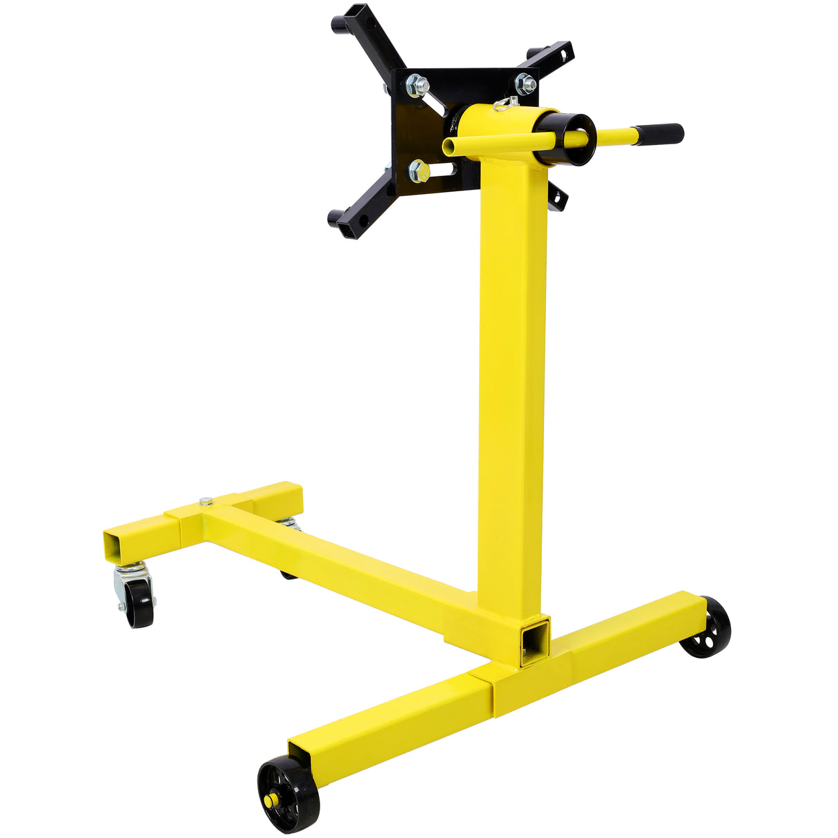 Rotating Coyote Engine Stand with 1000-Lb Capacity Hoists & Stands Test Run--Yellow