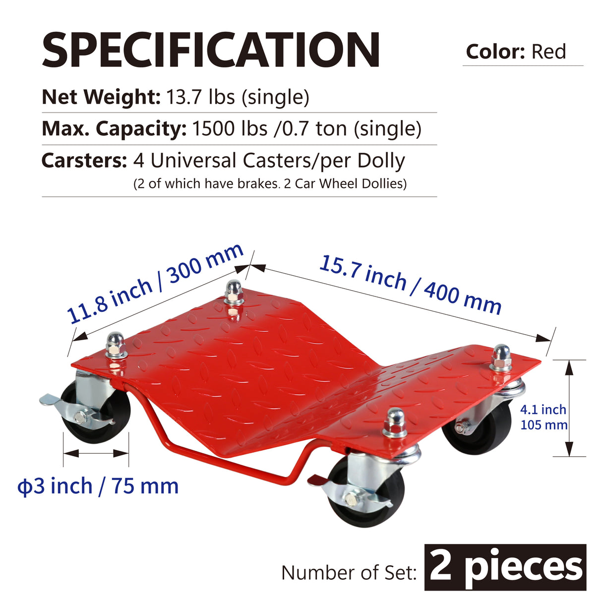 2 szt. Opona na kółkach Dolly Heavy Duty Skate Naprawa samochodów 3000LB Pojazd w ruchu