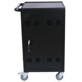 Chariot de chargement mobile et armoire pour tablettes, ordinateurs portables, 32 appareils