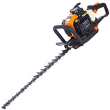 26cc 2 Cycle Gas Powered Hedge Trimmer Double Sided Blade 24" Recoil Gasoline Trim