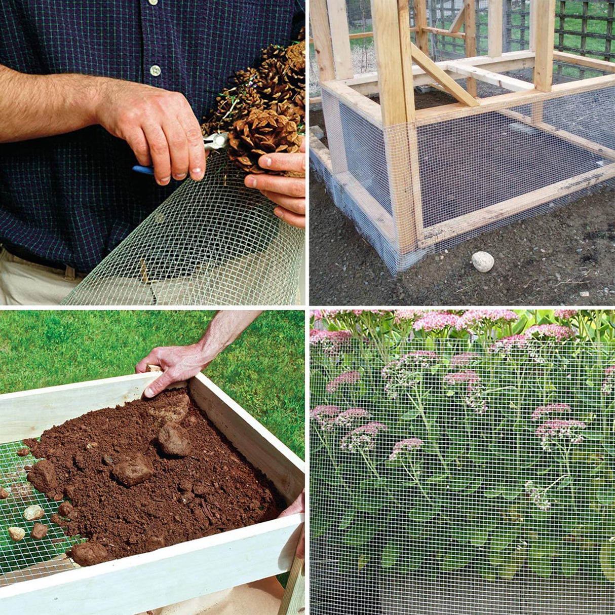 Tissu de quincaillerie 1/2 pouce 48 pouces x 100 pieds calibre 19 galvanisé à chaud après soudage rouleau de fil de poulet plante de jardin clôture en fil métallique soudé cages à lapin clôture à serpent