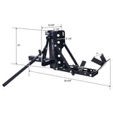 800LBS Motorcycle Trailer Hitch Scooter Hauler Mount Rack 2" Motorcycle Tow Carrier Receiver Heavy Duty Steel