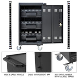 45-Device Mobile Charging Cart and Cabinet for Tablets Laptops