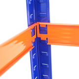 2920 Lbs. Capacity Garage Storage Shelves Heavy Duty Blue Orange