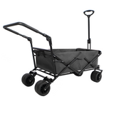 Chariot de jardin pliable, outil de parc utilitaire, couleur personnalisée, chariot de Camping pliable, chariot de plage de pique-nique en plein air, noir, capacité de 230 lb