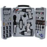 Air Tool and Accessories Kit 71 Piece Impact Wrench Air Ratchet Die Grinder Air Hammer Hose Fittings with Storage Case