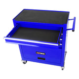 4 Drawers Multifunctional Tool Cart with Wheels Blue