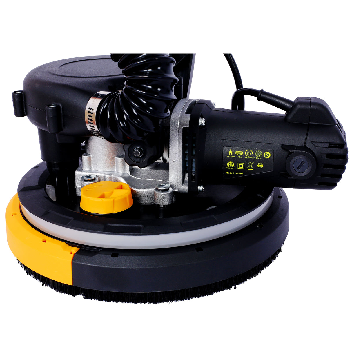 780W Electric Drywall Sander with Vacuum Dust Collection 6.5A Motor Dustless Floor Sander with Variable Speed 900-1800RPM LED Light Extendable & Foldable Handle