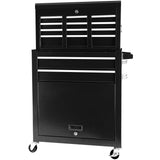 8-Drawer Large Mobile Steel Tool Storage Organizer na may Wheels Lock&Liner para sa Warehouse Workshop