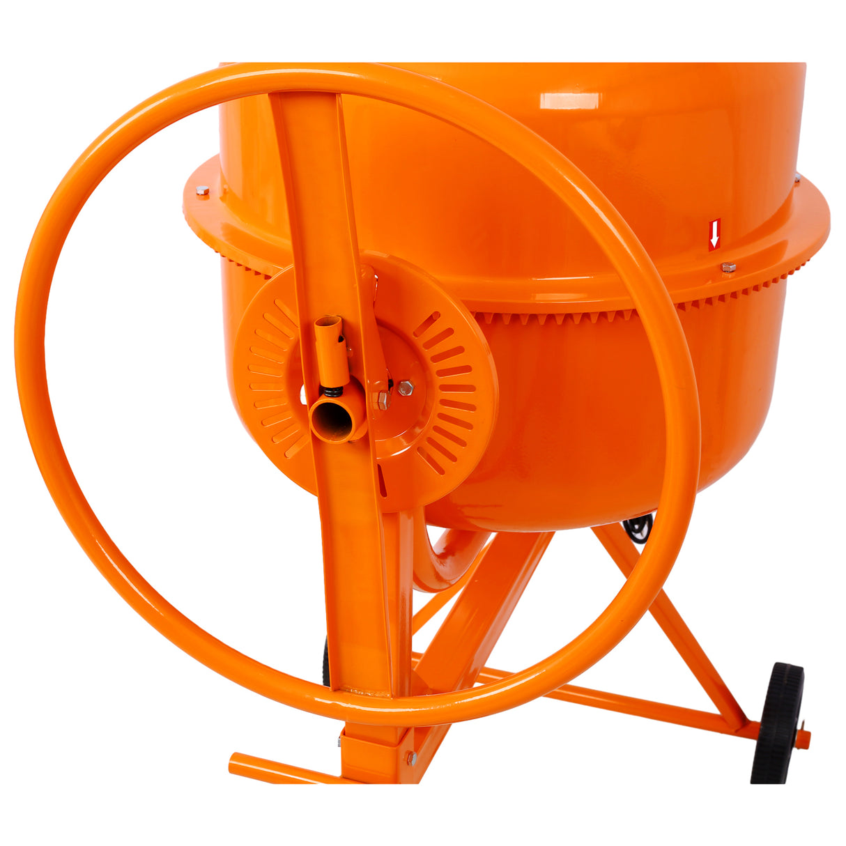 Cement Mixer 5 Cu. Ft Electric Concrete Machine 650W AC Motor Portable Power for Mortar Stucco and Fodder