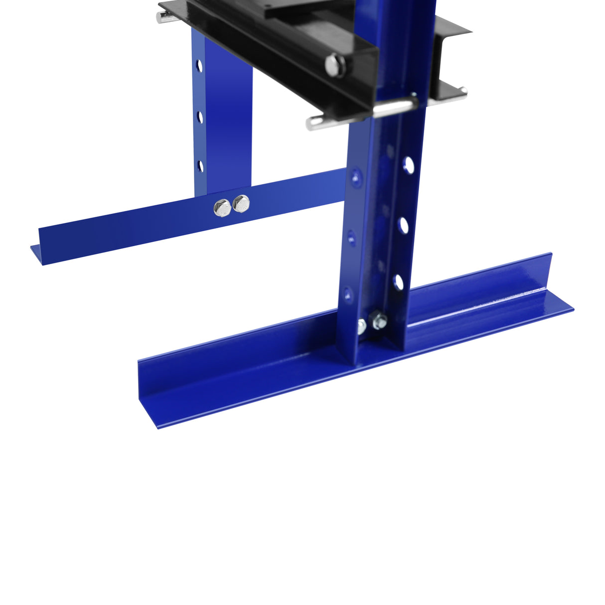 Steel H-Frame Hydraulic Garage Shop Floor Press with Stamping Plates and Pressure Gauge 6 Ton Capacity-Blue